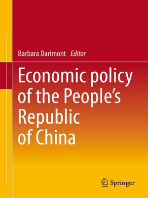 cover image of Economic Policy of the People's Republic of China